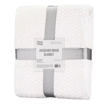 Плед Ardesto JaСquard Braid ART0201JB 160х200 см айвори