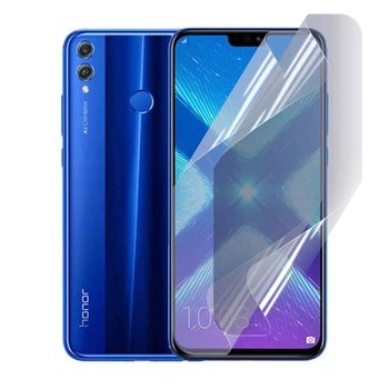 Плёнка гидрогелевая для Huawei Honor 8X (JSN-L21) глянцевая противоударная прозрачная
