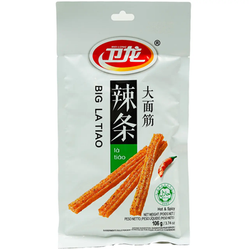 Снек Латяо соевое мясо Weilong Big La Tiao Hot & Spicy 106 г
