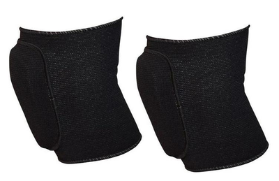 Наколінники для волейболу, танців, гімнастики Dikesi 18.5×10.5 см розмір М 2 шт чорні