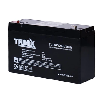 Аккумуляторная батарея гелевая 6В 12Ач Trinix TGL6V12Ah/20Hr GEL (44-00073)