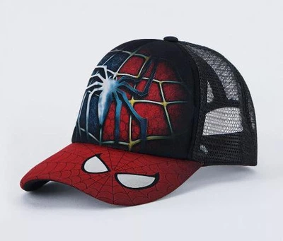 Кепка-блайзер с сеткой из игры Человек-Паук Spider man Спайдермен (54-58) Черно-Красная