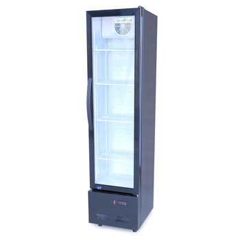Шафа холодильна для напоїв GoodFood BC160NBW2LED чорна-біла