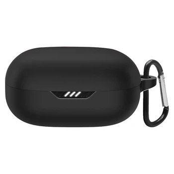Силиконовый чехол для наушников JBL Wave Flex 2, Hang Case, черный, ультратонкий защитный кейс толщиной 2 мм, защита от царапин, пыли и ударов, компактный, с карабином для крепления, ArmorStandart (ARM83227)