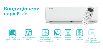 Кондиціонер Aerostar BASIC AER-18A-R32
