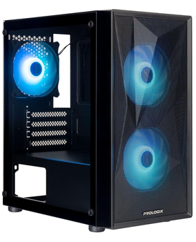 Корпус ProLogix E102 Tempered Glass&Mesh Black (E102)