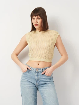 Футболка жіноча Zara 5063/300 M Світло-жовта (00506003300036)