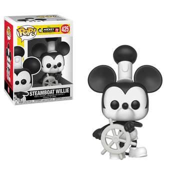 Фигурка Funko Pop Дисней Микки Маус Пароходик Вилли DISNEY Mickey's 90th Steamboat Willie 10 см (62F8D6DDD7D2)