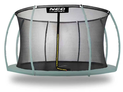Защитная сетка Neo-Sport для батута 14 ft 435 см черная, внутренняя конструкция, вход на молнии(ISL_5933ECFA7752)