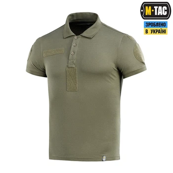 Поло M-Tac НГУ зі світловідбивним написом 65/35 Army Olive Розмір 2XL