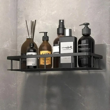 Органайзер в ванную ИНСТАГРАМНАЯ ПОЛКА на Стену STORAGE RACK AND197, Металлическая Полочка для душевой