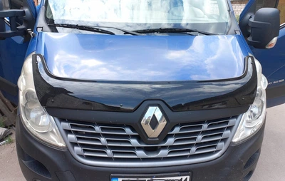 Дефлектор капота для Renault Master 2015-2019, Мухобойка капота Renault Master