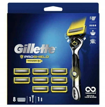 Бритвенный набор Gillette ProShield Power с 9 кассетами и батарейкой