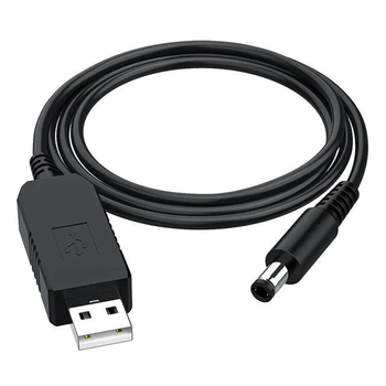 USB-DC Кабель для роутера от павербанка 12В 5,5x2,1мм (см11390)