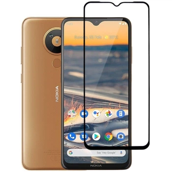 Защитное стекло Fiji Premium для Nokia 5.3 полная проклейка Anti-Static черный