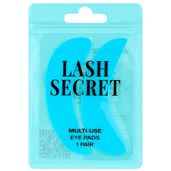 Силіконові багаторазові патчі Lash Secret блакитні 1 пара