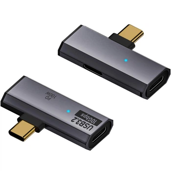 Адаптер OTG Type-C – USB3.2 Type-C – Type-C PD 100W Серый
