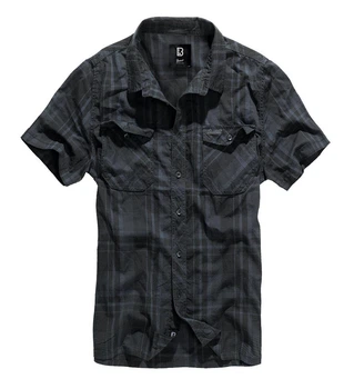 Рубашка мужская хлопковая Brandit Roadstar XL black/blue (4012.29.XL)