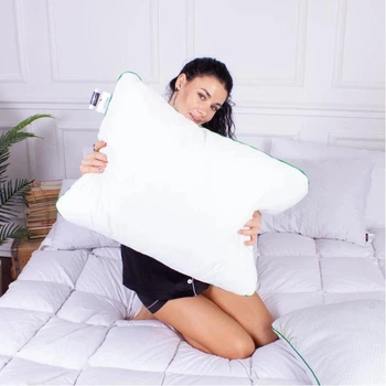 Подушка ортопедическая (стружка Memory) MirSon №4000 Green Nature Julia WoMen 59х43х10 см (2200006422082)