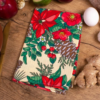 Полотенце вафельное Mirson №513 Waffle Winter flowers 45х60 см (2200006739807)