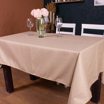 Скатерть MirSon Хлопок №002 Beige Strong 100x130 см (2200006723158)