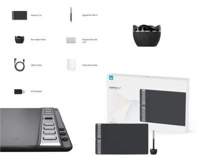 Графический планшет Huion 10.5"x6.56" h1061p черный h1061p