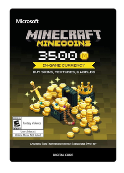 Карта пополнения Minecraft Bedrock Edition 3500 Minecoins (код для Microsoft Store)