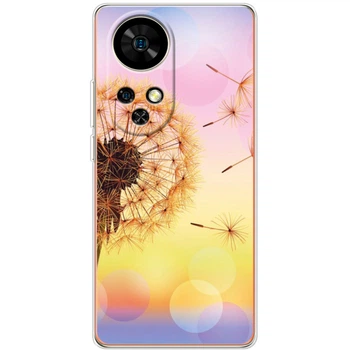 Силиконовый Чехол с Картинкой для Ulefone Note 17 Pro Принт (Цветок, Одуванчик) (65170-ysm1500)