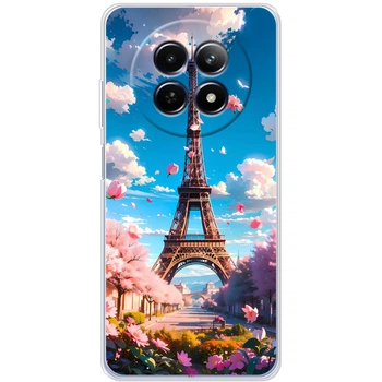 Силиконовый Чехол с Картинкой для Realme 12 5G Принт (Париж, Эйфелева Башня) (65438-ysm035)