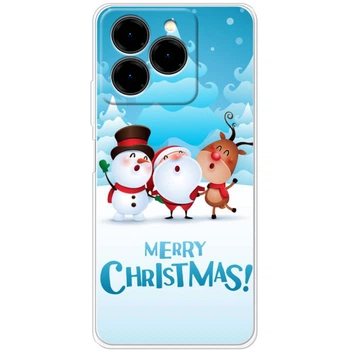 Силиконовый Чехол с Картинкой для Ulefone Note 20 Pro Принт (Новогодний, Веселая Компания) (65172-ysm1896)