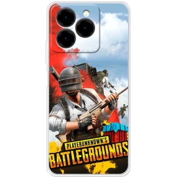 Силиконовый Чехол с Картинкой для Ulefone Note 20 Pro Принт (Пубг Батлграунд, Pubg Battlegrounds) (65172-ysm2292)