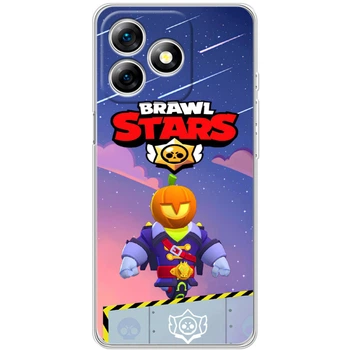 Силиконовый Чехол с Картинкой для Ulefone Note 18 Pro Принт (Бравл Старс Сту, Brawl Stars Stu) (65171-ysm026)