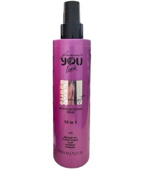 Многофункциональный защитный увлажняющий спрей 15 в 1 для волос You Look Glamour Super Mist Multifunctional Spray 200 мл