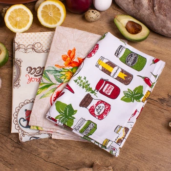Набор полотенец рогожа-полупанама Mirson №644 - Assorted fruit 3 шт 30х50 см (2200006740841)