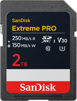 Карта памяти SanDisk Extreme Pro SDXC 2TB V30 UHS-I (SDSDXXD-2T00-GN4IN)