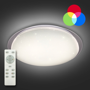 Люстра світлодіодна стельова LUMINARIA SATURN 25W RGB R400 Shiny
