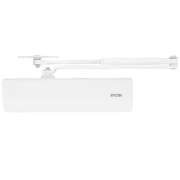 Автоматичний дверний дотягувач RYOBI D-2055V Glossy White для міжкімнатних та вхідних дверей із регулюванням швидкості закривання (99-00012883)