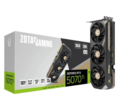 Видеокарта Zotac GeForce RTX 5070 Ti Solid Core OC 16GB GDDR7 DLSS4 (ZT-B50710J2-10P) EU