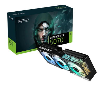Видеокарта KFA2 GeForce RTX 5070 Ti 1-Click OC 16GB GDDR7 DLSS4 (57IZN6MDBBOK) EU