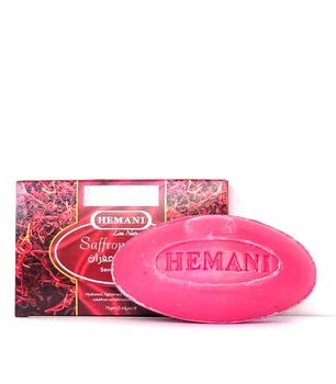 Мило з шафраном Hemani Saffron soap 75 грам 3408