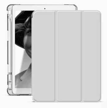 Чохол iPad Mini 6/7 TPU Transparent Pen Slot Smart Case light gray
