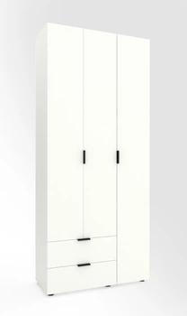 Шкаф Metkas Home A013L 1000 x 420 x 2300 мм ЛДСП Белый снег (MA013L-B)