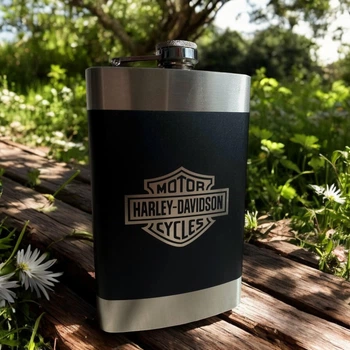 Фляга Harley Davidson 9oz/266мл из нержавеющей стали