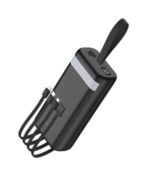 УМБ Y-Kryptone N-32 LED Light 30000 mAh CABLE in Black