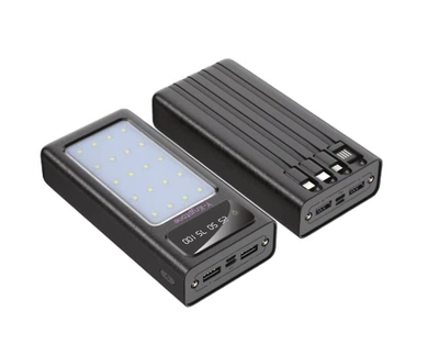 УМБ Y-Kryptone N-24 LED Light 20000 mAh CABLE in Black