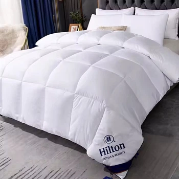 Ковдра Hilton для готельних наборів всесезонна Двоспальне 200x230 см біла 2 кг (JDT-0847587)