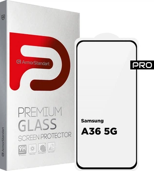 Захисне скло ArmorStandart Pro для Samsung Galaxy A36 5G Black (ARM82213)