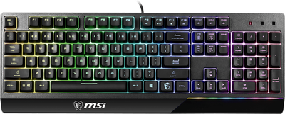 Клавіатура дротова MSI Vigor GK30 UA USB Black (VIGOR GK30 UA)