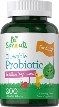 Добавка премиум-класса пробиотики для детей Carlyle Probiotics for Kids Chewable 200 таблеток