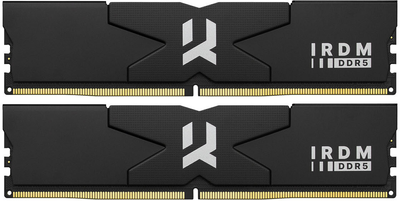 Оперативная память Goodram DDR5-6000 32768MB PC5-48000 (Kit of 2x16384) IRDM Black (IR-6000D564L36S/32GDC)